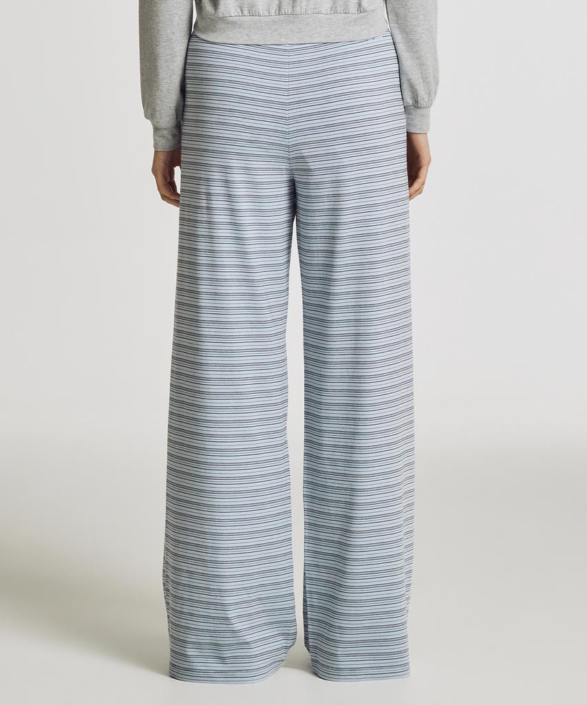 Nyuballanseu Nbmlg3W132 / Women Nb-Flowy Wide-Leg Pants (L/Blue)