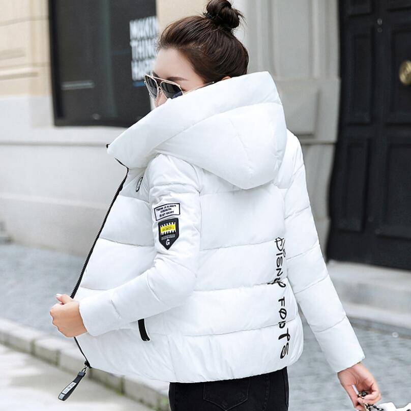 Parka en coton et duvet pour femme, manteau à capuche avec col en