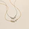 S925 Three Pearl Necklace - Elegant, Stylish, and Versatile Design for Women