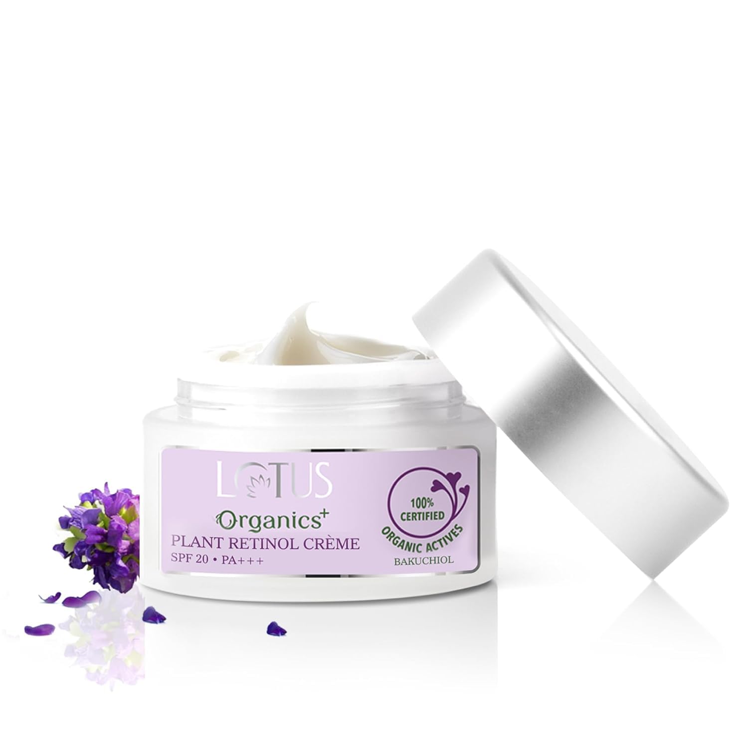 Lotus Organics+ Крем Бакучиол Растительный Ретинол Антивозрастной для Лица 50 г