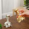 European Carving Tea Light Holders Practical Zinc Alloy Candlestick Holders For Decorative Display