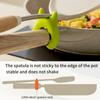 3-Piece Silicone Kitchen Utensil Set - Spill-Proof Soup Spoon & Pot Lid Holder, Multi-Functional Spatula Rack For Home And Restaurant Use
