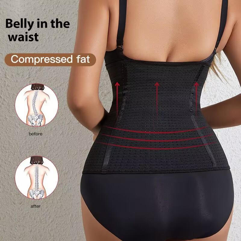 Ladies Corset Underwear Shaper Women Waist Cinchers Band Body Shaper Building Front Buckle Four Breasted Slimming Belt