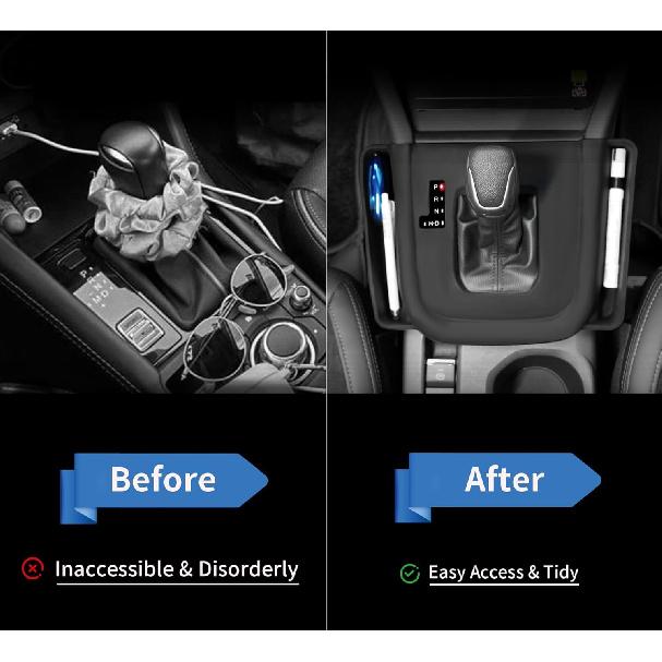 Silicone Center Console Trim Cover Organizer for 2025 Subaru Forester Premium/Sport/Limited/Touring Accessories, Anti-Scratch Gear Shift Panel Cover