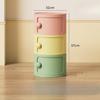 Bedside Cabinet Cream Style Storage Cabinet for Bedroom Multi-functional Storage