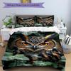 3pcs Owl Print Duvet Cover Set - Includes 1 Duvet Cover and 2 Pillowcases, No Quilt Core, All-Season Home Decor yy251111008