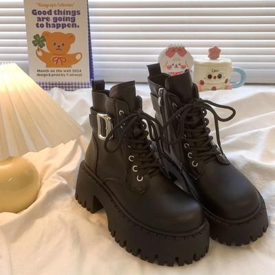 Fashion Woman Short Shoes Punk Style Platform Biker Ankle Boots for Women Fashion 2025 Chic and Elegant Comfortable New Rock Hot Booties