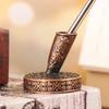 1 PC Vintage European Style Pen Holder with Metal Round Base for Feather Quill Dip Pens Gifts School Office Supplies Stationery