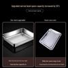 Stainless Steel Rectangular Shallow Serving Tray