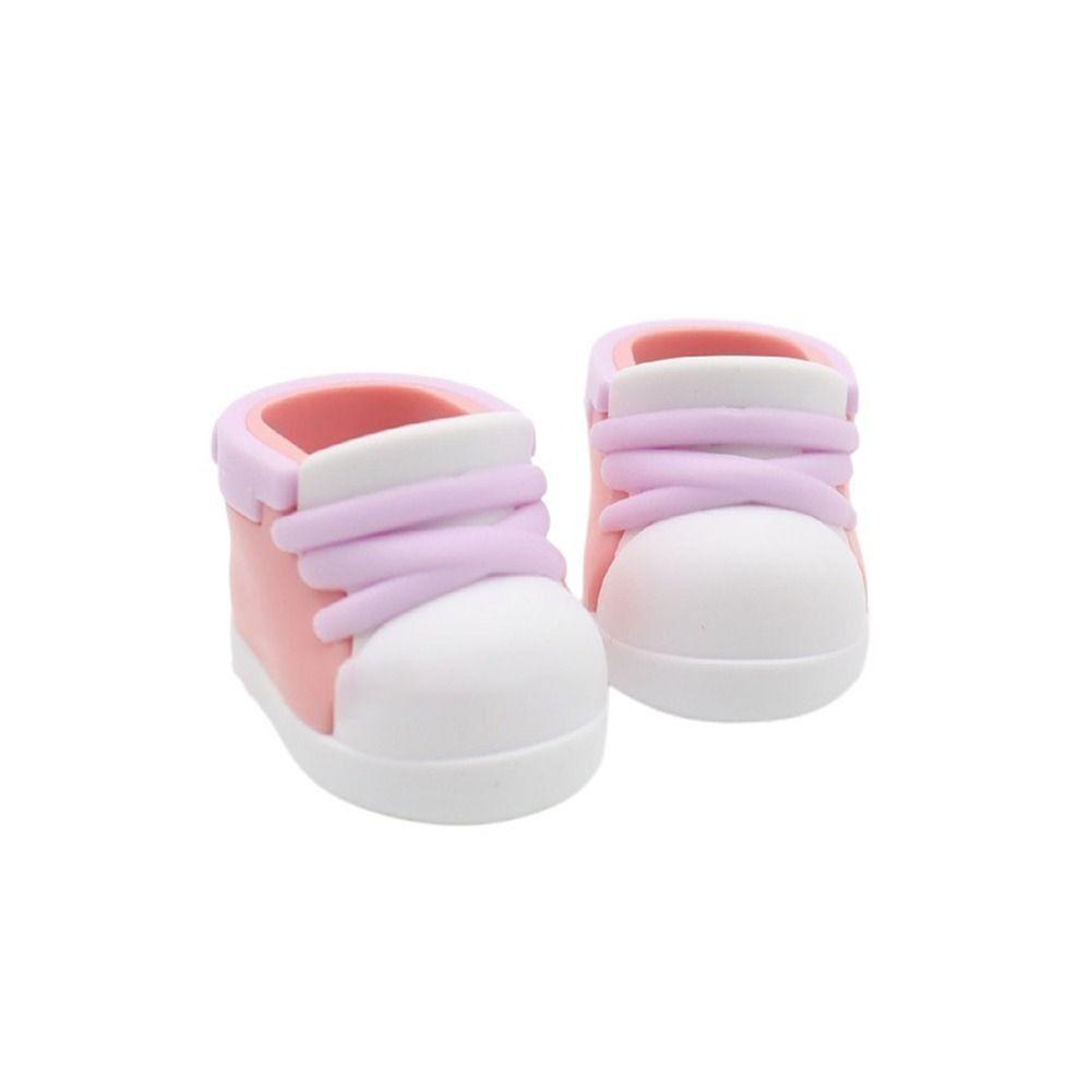 

PVC 20cm Cotton Doll Shoe Shoes Doll Mini Doll Shoes Hand-made Doll Sneakers Children Toys Style D
