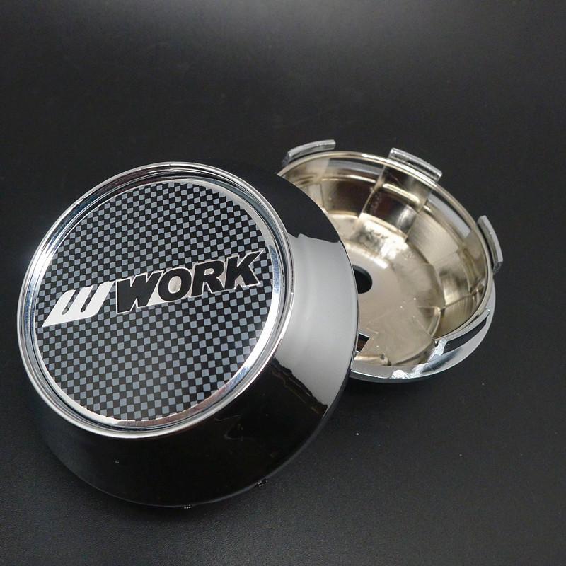 4pcs 65mm Car Wheel Hub Cover Center Caps for VS W Work Emotion X7 Racing Styling Badge Emblem Accessories