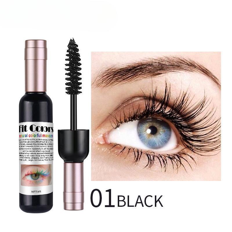 1PC Colorful Eyelash Mascara EyeLashes Extension Curling Lengthen White Purple Cosplay Makeup Glitter Point Diamond Mascara