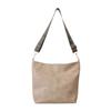 European & American Fashion Large Capacity Solid Color PU Bucket Shoulder & Crossbody Bag for Women
