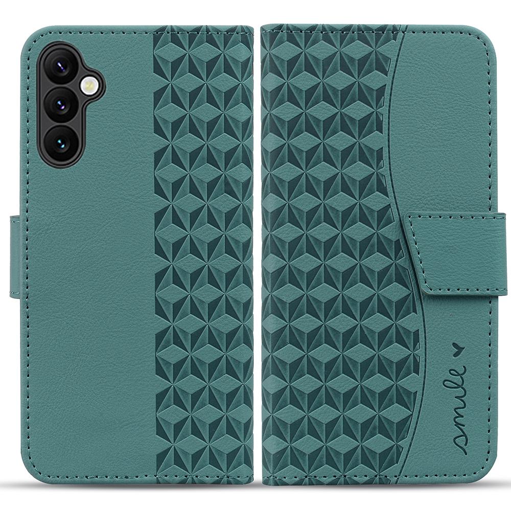 For Samsung Galaxy S24 FE Case Rhombus Pattern Leather Wallet Phone Cover