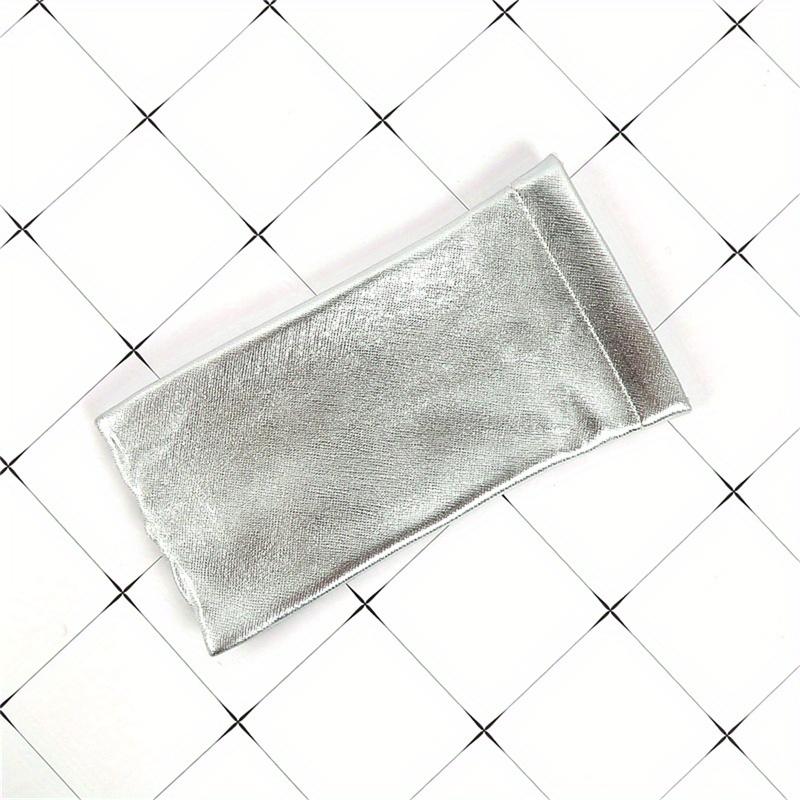Zachte Lezen Bril Tas Etui Waterdicht Solide Zonnebril Pouch Eenvoudige Bril Opbergtassen Bril Accessoires zilver