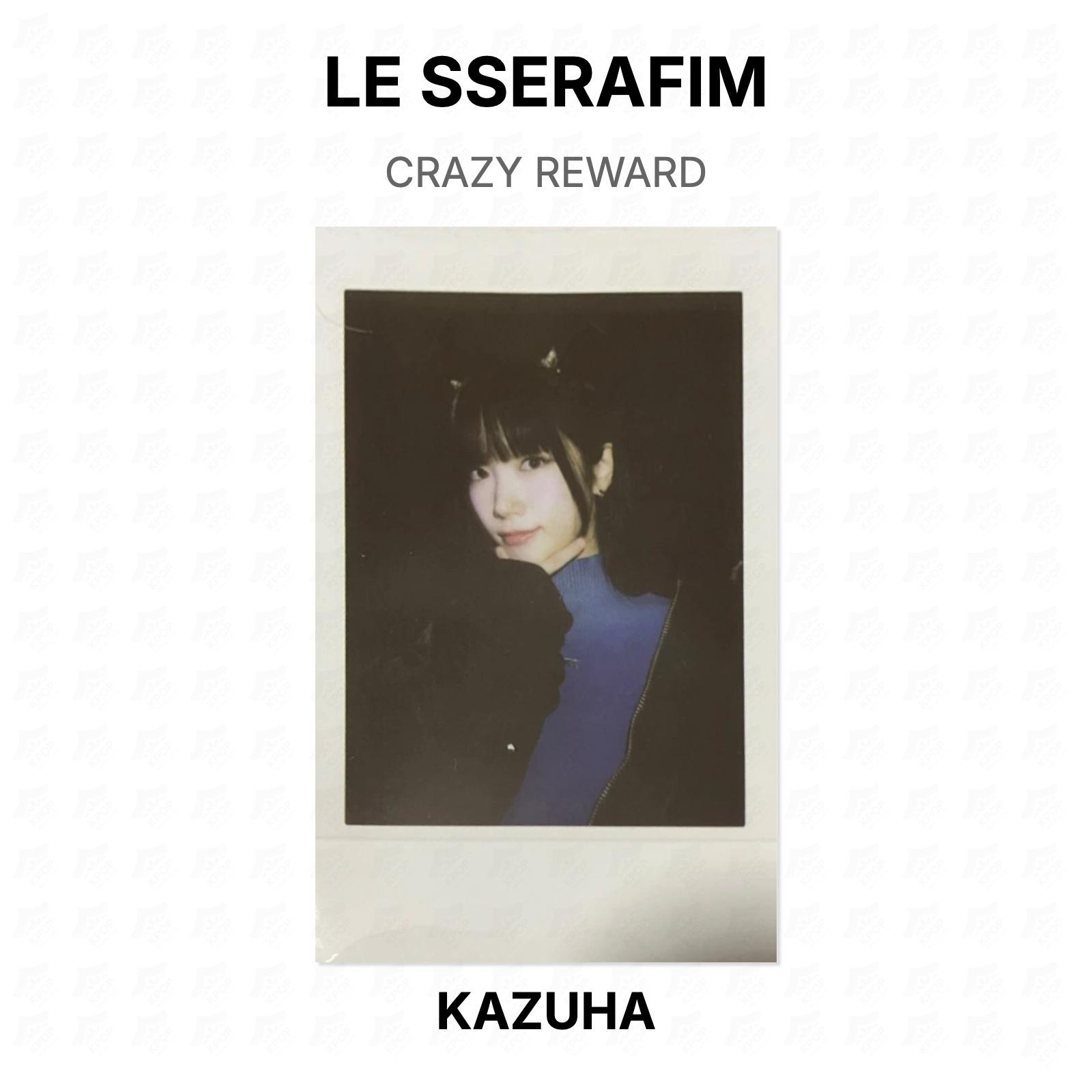 LE SSERAFIM CRAZY REWARD Official Photocard KAZUHA