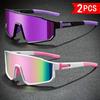 2 Pairs of New Fashionable Sunglasses Suitable for Both Men and Women Suitable for Outdoor Activities Cycling Daily Leisure