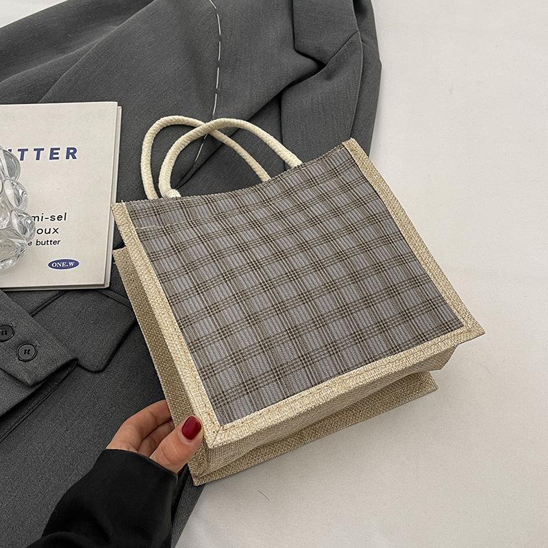 

Новая маленькая ароматная сумка-креп, милая сувенирная сумка, льняная сумка, женская сумка для ланча, сумка для бенто