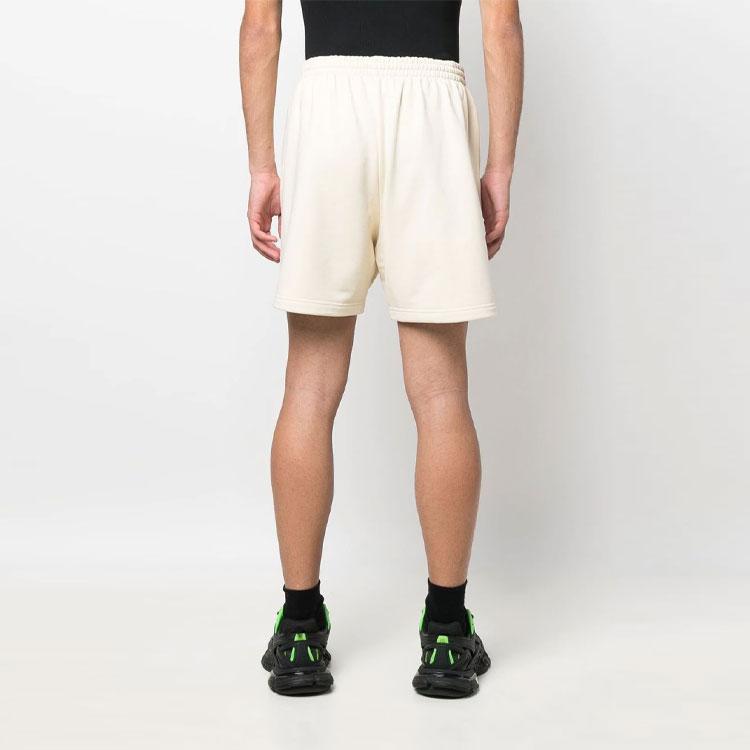 Balenciaga Political Campaign Casual Shorts Regular Fit Men's Ecru 676137TKVI98962