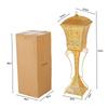 Chinese Gilded Hollow Out Incense Burner with Lid Iron Art Aromatherapy Charcoal Stove Saudi Arabia High-end Home Decor Ornament