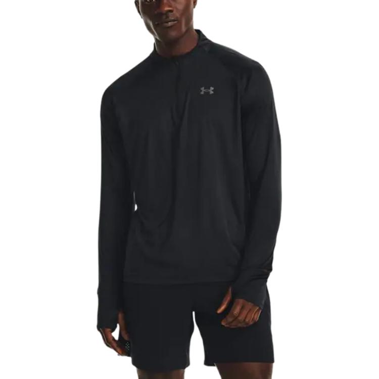 Under Armour Iso-Chill Series Running Long Sleeve T-Shirt Men Tops Black 1377877-001