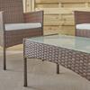 Brown Resin Garden Furniture "Barcelona" 4 Seats Wilsa Garden
