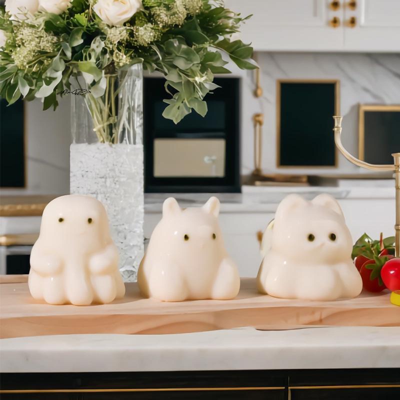 3D Cute Milk Pudding Silicone Mold For Cake Jelly White Cold Ice Powder Kitchen Baking Decoration Accessories