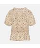 THURSDAY ISLAND Flower Pattern Banding Point Blouse_T264Mbl273W