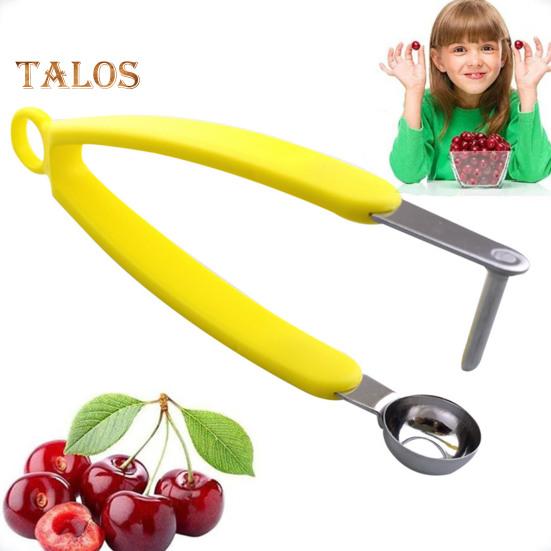 Cherry Corer Cherry Pitter Tool Rustfritt stål Olive Pitter Heavy-Duty Frukt Pit Remover Multi-Purpose kjøkkentilbehør