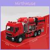 Camion de pompiers Kaidiwei en alliage avec fumée, son et lumière pour enfants