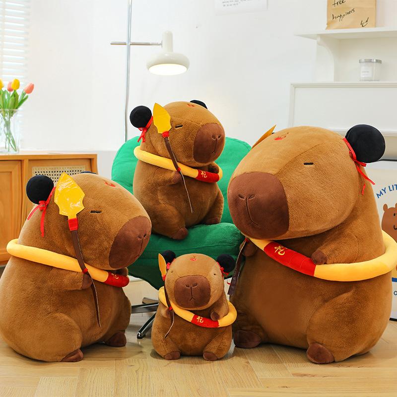 

New Nezha Kapibara plush toy capybara doll girl children s birthday gift large doll 35cm（450g）