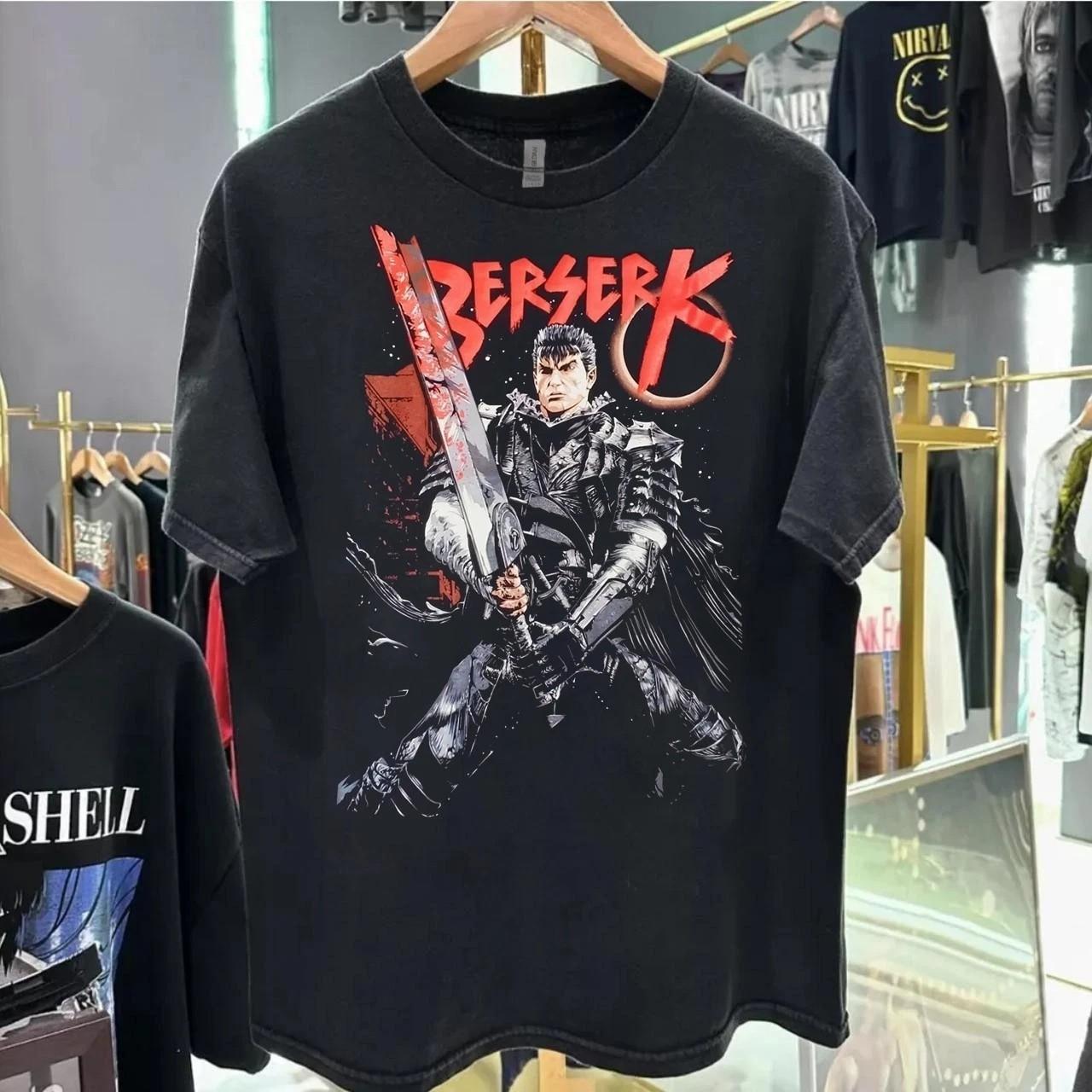 Remake Kenpuu Denki Berserk Japan Anime Manga Black T shirt vtg S-5XL Unisex T-Shirt XL