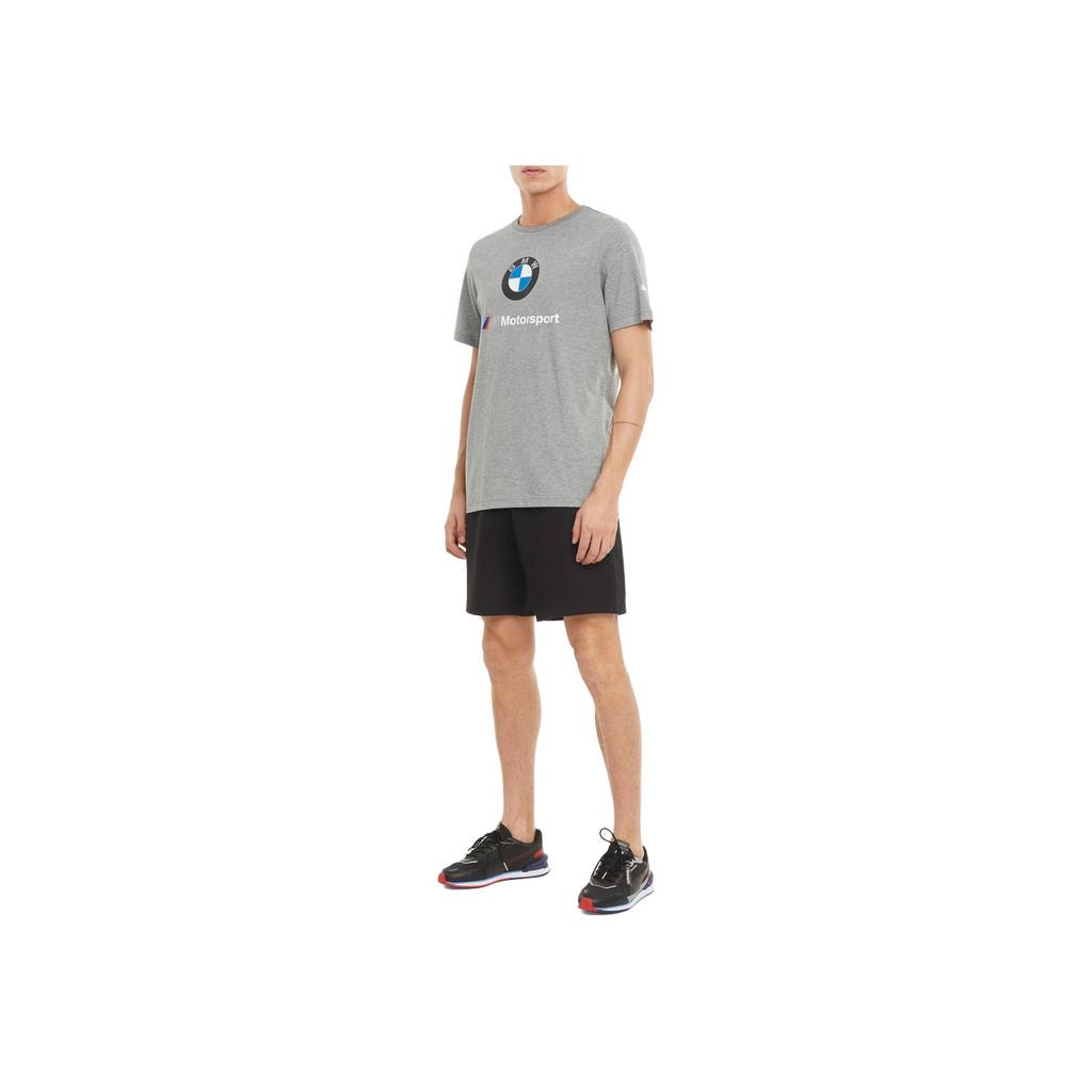 Puma BMW M Motorsport Sweat Shorts With Logo Men Bottoms Black 599523-01