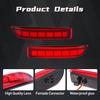 LED Heckstoßfänger Reflektorleuchten für Toyota RAV4 2006 2007 2008 2009 2010 2011 2012 Für PREVIA Alphard 2010-2012 Bremse