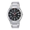 [Citizen Q&Q] Ceas Analogic Radio Solar Impermeabil Date Metal Band HG12-205 Bărbați Negru