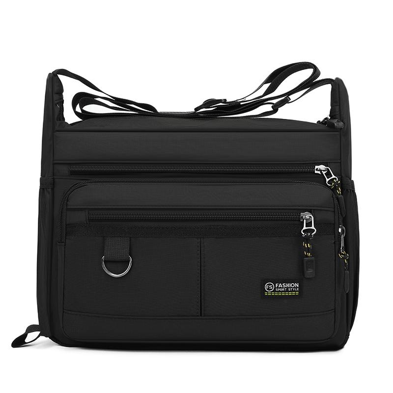 Lightweight Water-repellent Wear-resistant Shoulder Bag Business Crossbody Bag Large Capacity Commuter Men's Bag