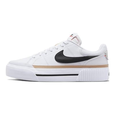 Trampki damskie Court Legacy Lift White Hemp Team-Pomarańczowe Czarne DM7590-100