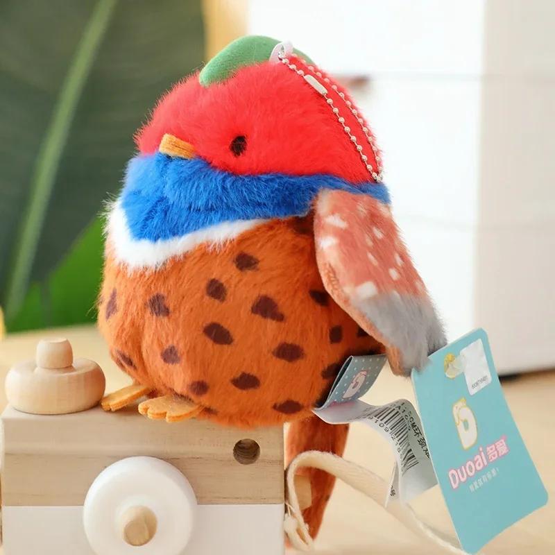Gerçekçi Kuş Peluş Oyuncak Sevimli Mini Kuş Bebek Yumuşak Dolgulu Orman Hayvanları Oyuncakları Çocuklar İçin Sevimli Doğum Günü Noel Hediyeleri