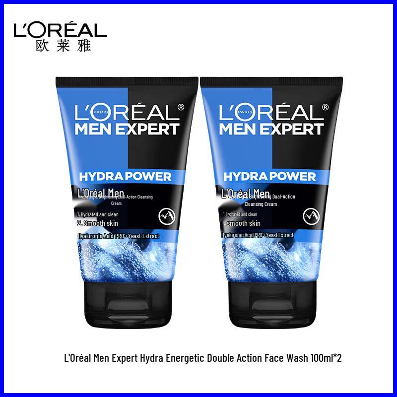 L Oréal Men Expert Hydra Energetic Очищающее средство для лица двойного действия
