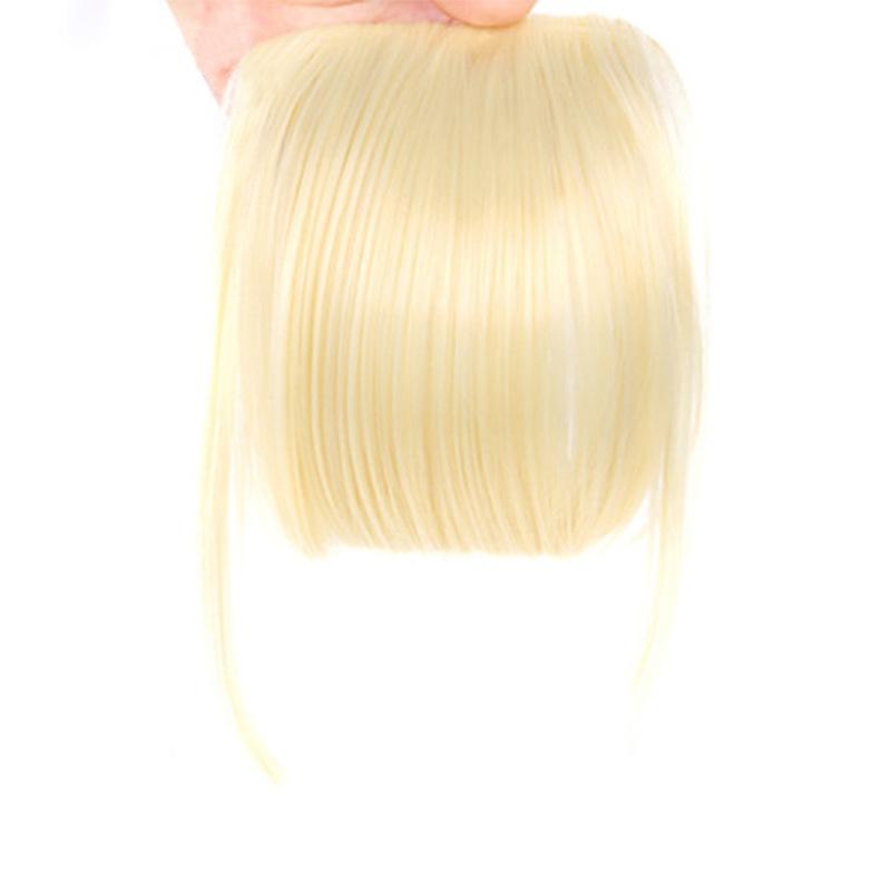 Women's Natural Replacement of Air Bangs, Covering the Hairline, Double Sideburns, and Bangs Wig Pieces