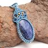 Macrame Macrame Sodalite Necklace Necklace Peruvian Thread and Stone Woven