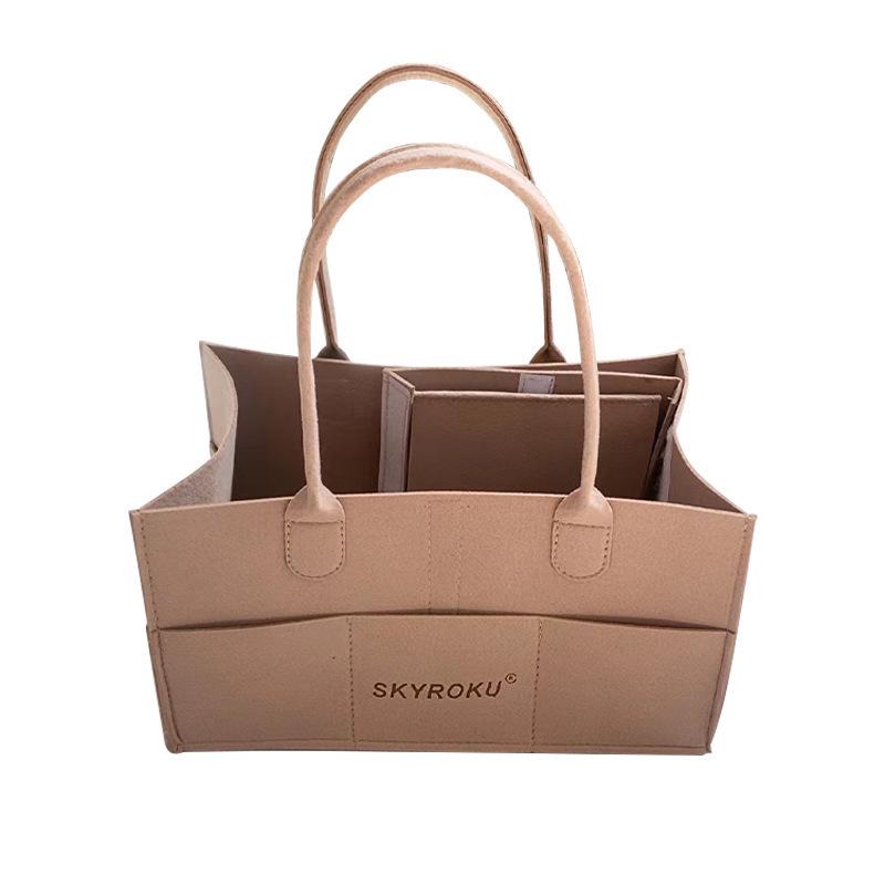 Geantă Tote din Feutru Nețesut Îngroșat cu Desen Animat, Cadou, Favore de Petrecere