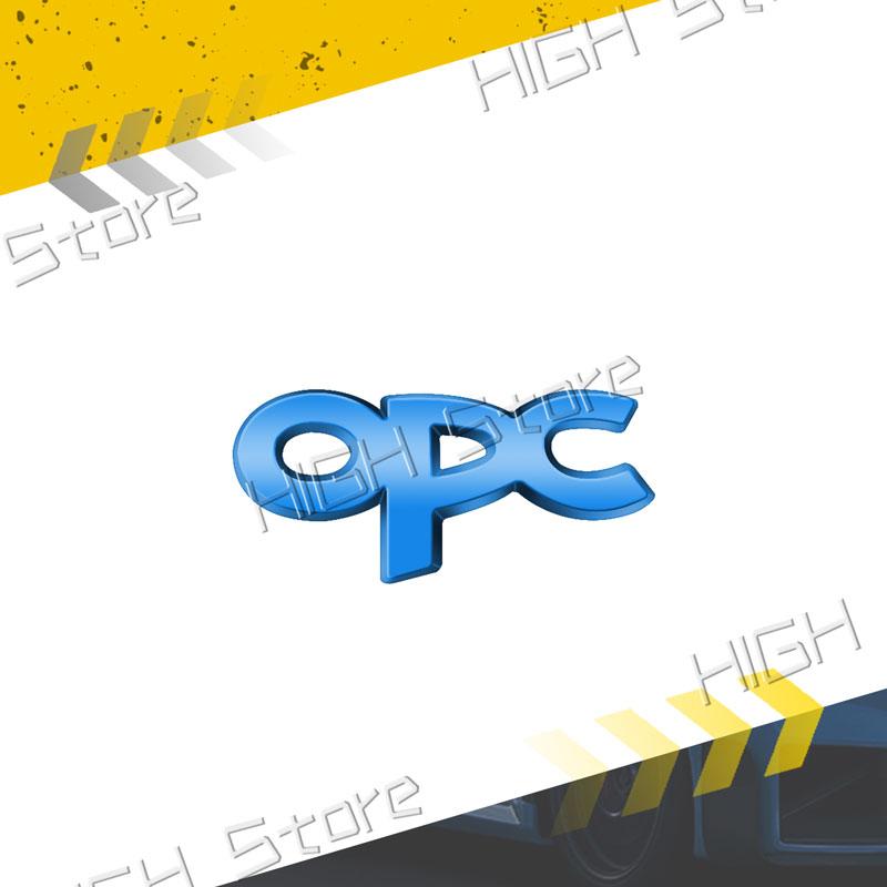 Mała Metalowa Naklejka 3D na Wnętrze Samochodu Logo OPC Naklejka z Emblematem na Kierownicę Samochodową Do Opel Astra G H J K Zafira B Corsa C D Insignia