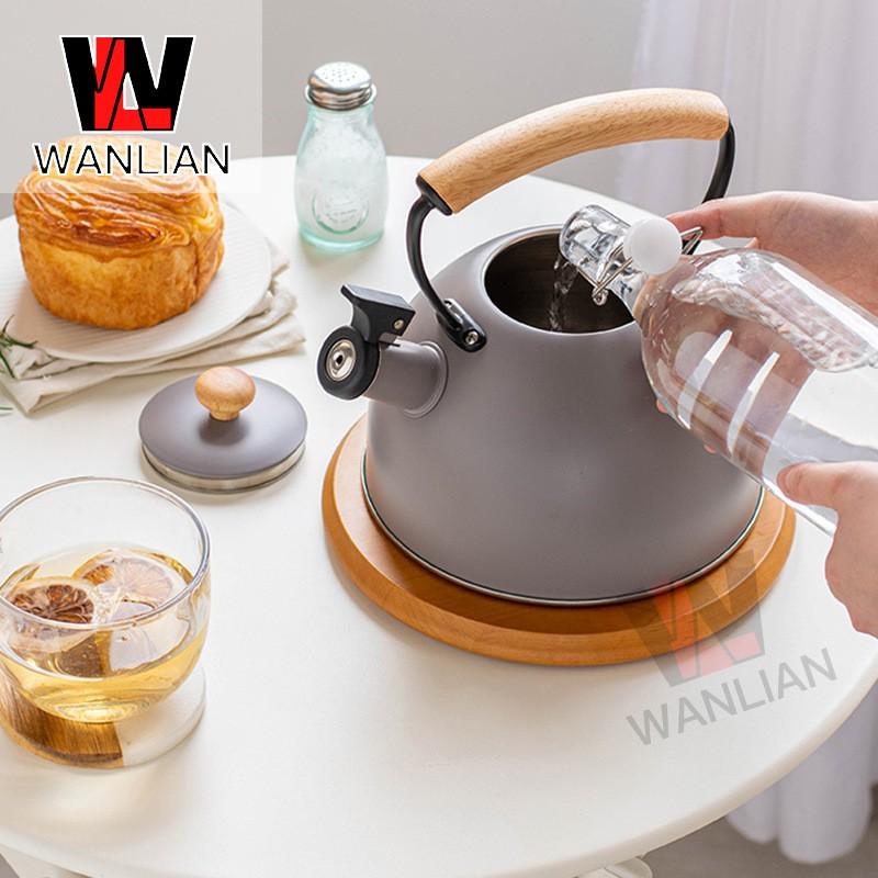 3L Stainless Steel Whistling Kettle Stove Top Use Compatible With Gas Electric Induction Cooktops