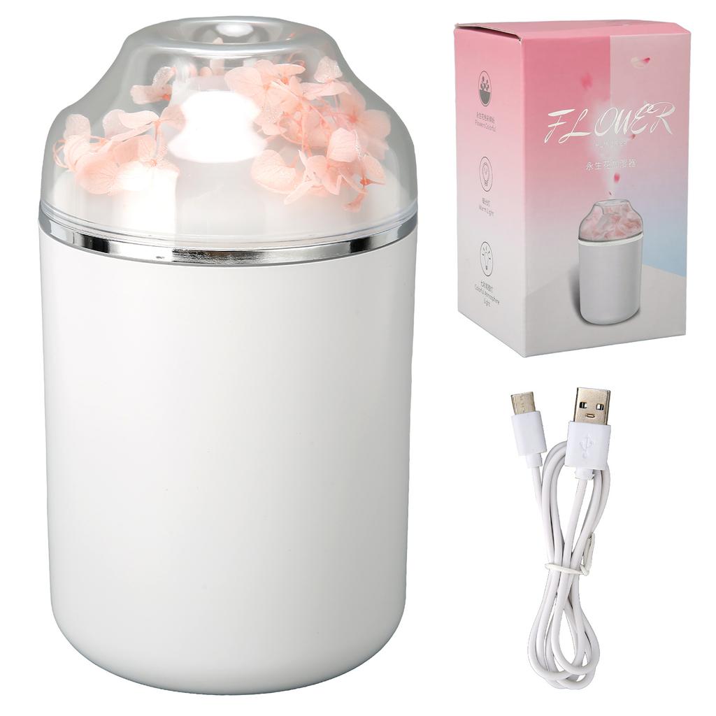 Humidifier Immortal Flower Shape Household Large Fog Volume Silent Essential Oil Diffuser Humidifier