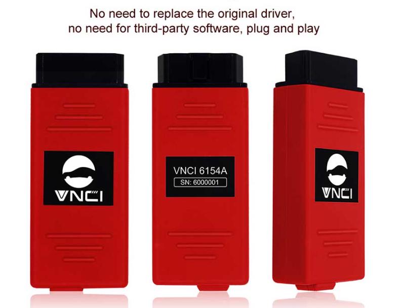 VNCI6154A: Portable OBD2 Diagnostic Tool with CANFD & DOIP Protocol Support and Online Upgrade Capability