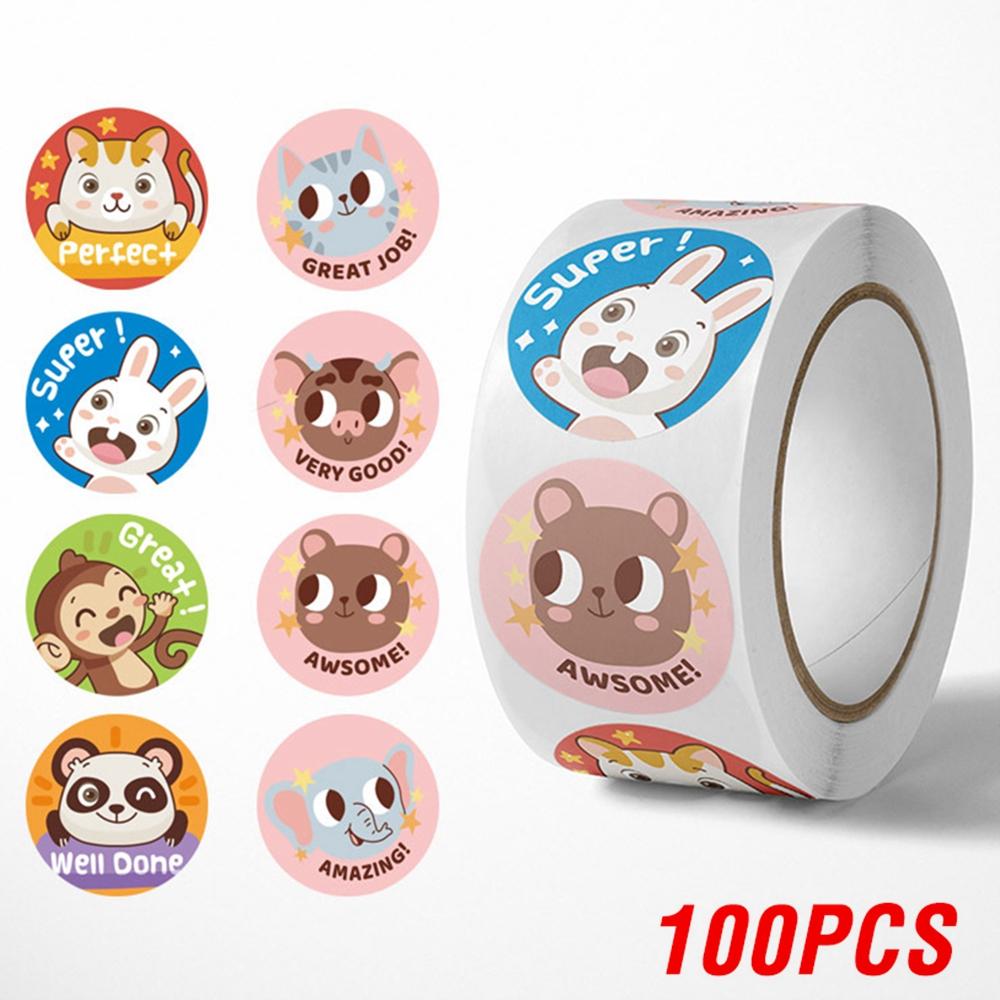 100-500Pcs High-Quality Cute High-Quality Cartoon High-Quality Animals High-Quality Reward High-Quality Stickers High-Quality School High-Quality