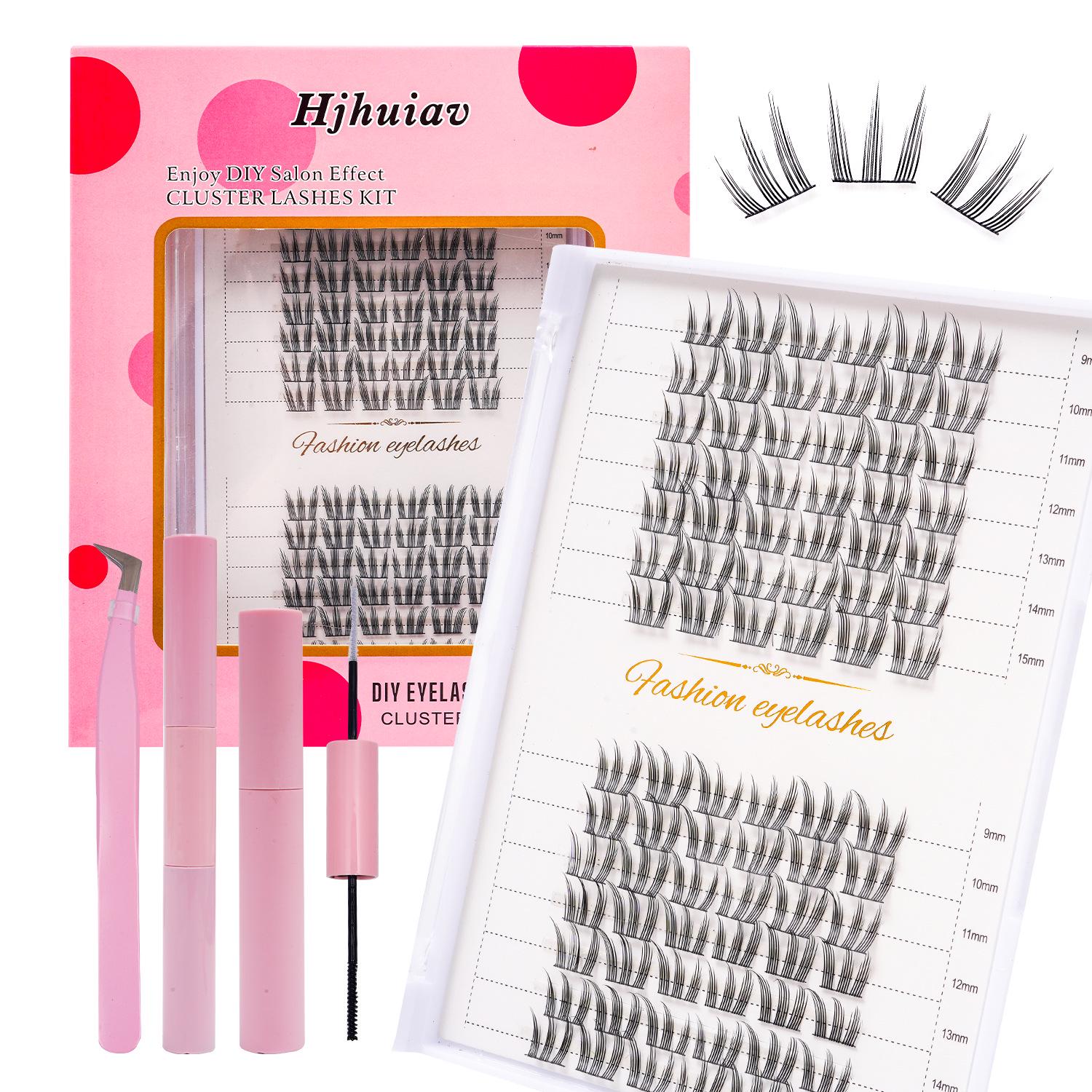 

9-15mm DIY Eyelash Extension Set: Artificial Mink Clusters