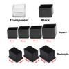 8Pcs Square/Rectangle Silicone Chair Leg Caps Table Cover Feet Pads Wood Floor Protectors Furniture Table Non-Slip Covers Tools