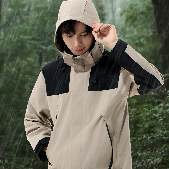 Men Color Blocking Splicing Women Assault Jacket Functional Pocket Outdoor Sports Style Unisex Hiking Jacket